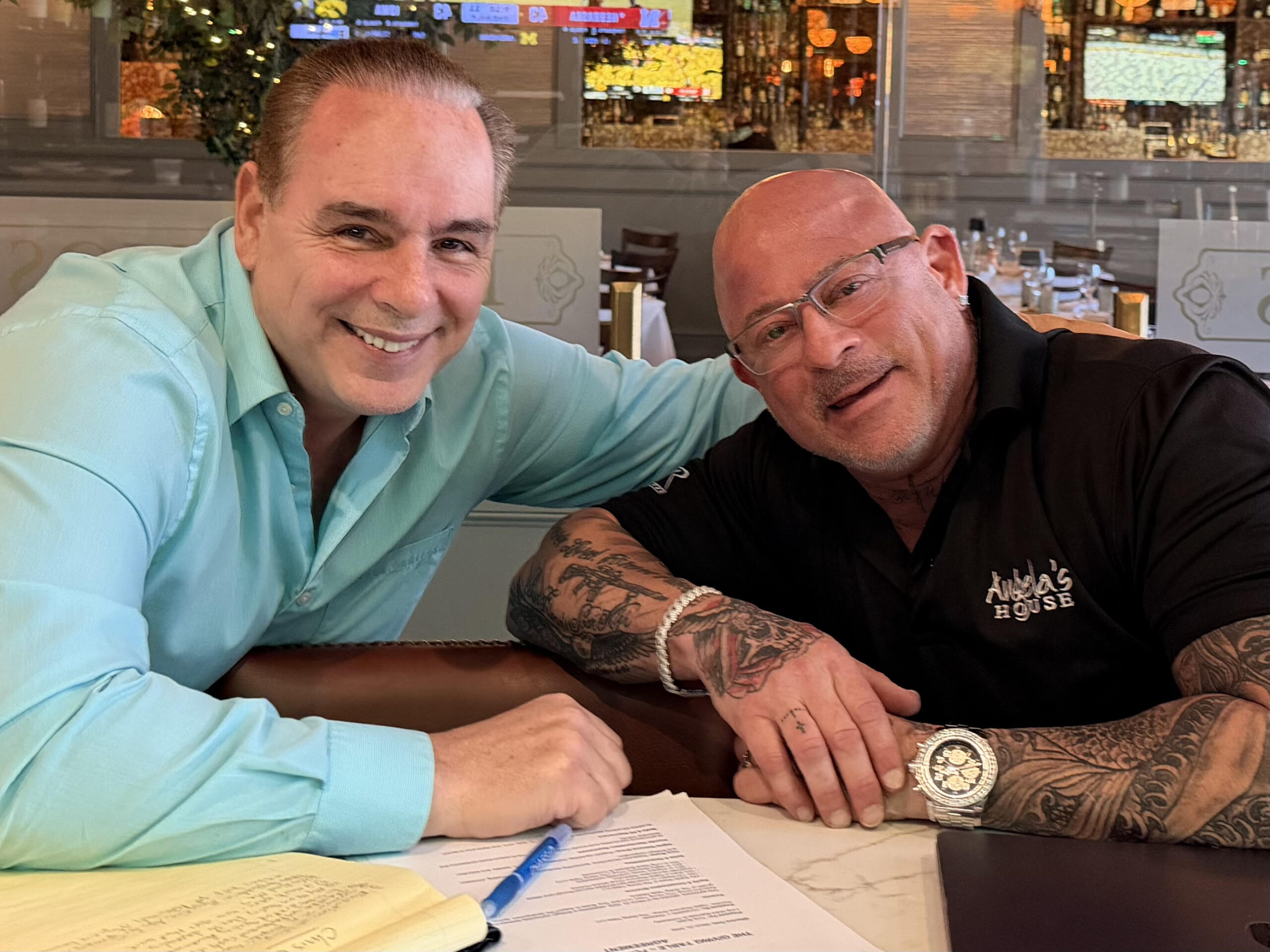 Tony Busse (left), The Giving Table Parter and Christopher J. Graziose (right) The Giving Table Founder.